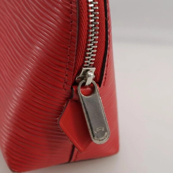 LOUIS VUITTON Epi Pochette Cosmetic PM Pouch Red M41114 LV Auth 111537 - Picture 8 of 16